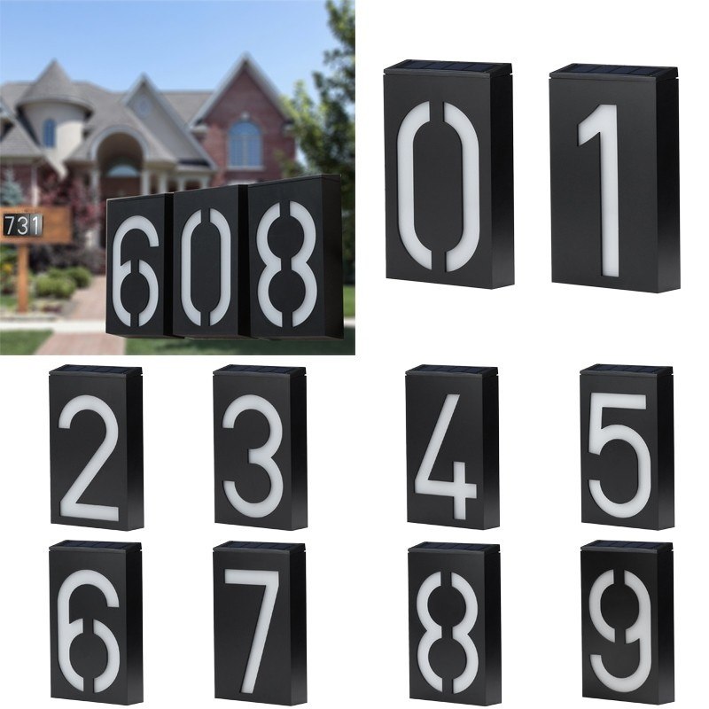 CoolTech™ Solar Powered House Numbers – Cool Tech Accessories